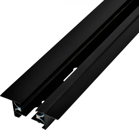 Встраиваемый шинопровод под гипсокартон однофазный металл/медь, черный, 1 метр Escada Prima ESTR10007