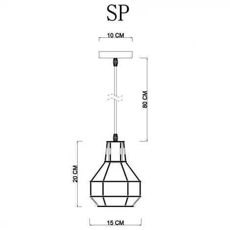 Подвесной светильник Arte Lamp Spider A1109SP-1BK