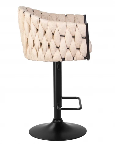 Стул барный LEON (бежевая ткань (LAR 275-1))