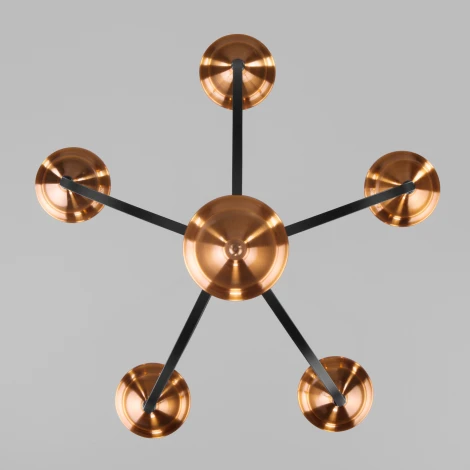 Подвесная люстра Eurosvet Lazzaro 60098/5 черный (220V, на цепи, свеча)