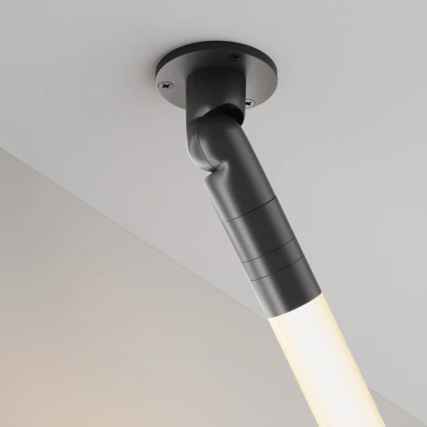 Шарнирное основание для накладного монтажа системы Shelf с вводом питания Maytoni Accessories for system Shelf C027CS-P-B (24V)