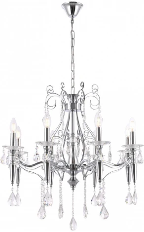 Подвесная люстра Arte Milano AM347710 347710/8 CR (220V, подвески, на цепи, подсвечник, свеча)