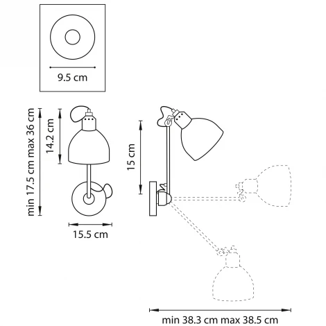 Бра на гибкой ножке Lightstar Loft 765604 (220V)