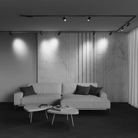 Трековый светильник низковольтный светодиодный 48V 18W 4000К Maytoni Technical Focus Led TR243-18W4K-B