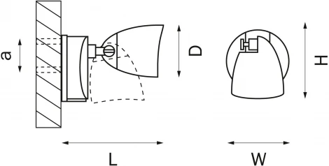 Настенный светильник уличный Lightstar Diva 374137 (LED, 220V, IP54)