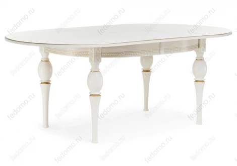 Стол Woodville Авилла молочный / золото 483902
