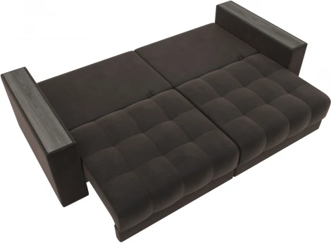 Диван прямой с декором Лига-049 НПБ Лига Диванов (Велюр) арт.128391