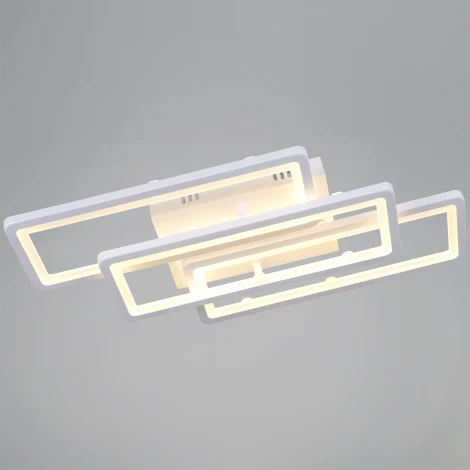 Потолочная люстра светодиодная на штанге с пультом с регулировкой цветовой температуры, яркости и ночным режимом Reluce 03629-0.3-03A WH