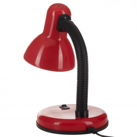 Интерьерная настольная лампа для школьника Uniel TLI-204 Red. E27 (220V, выключатель)