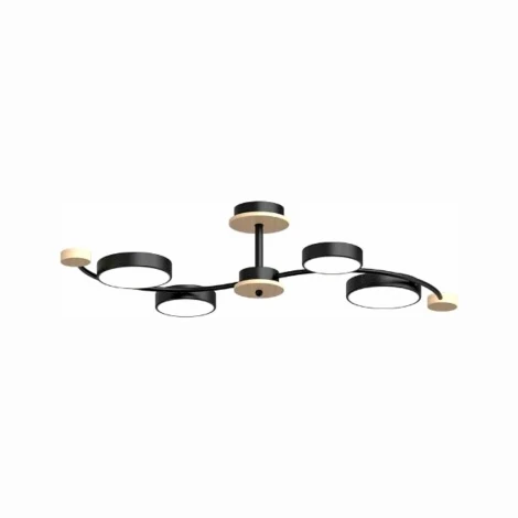 Потолочная люстра светодиодная на штанге LED4U LED4U L3206-800 BK