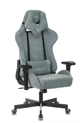 Кресло игровое Бюрократ VIKING KNIGHT LT28 FABRIC серо-голубой Stool Group арт.УТ000003344