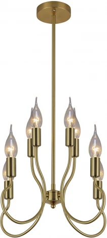 Потолочная люстра на штанге Reluce 74001-0.4-4+4 (220V, свеча)