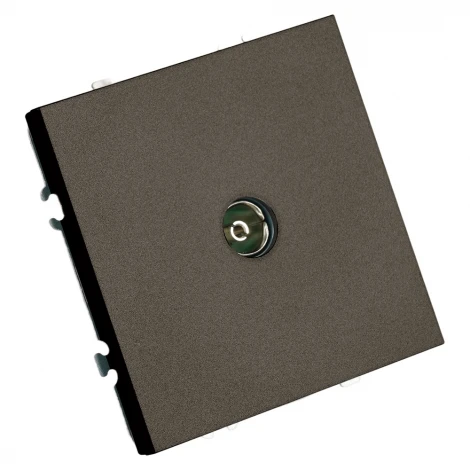 ТВ-розетка (антрацит, soft touch) Stekker Эмили 49927