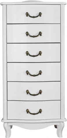 Комод Джульетта узкий 6 ящ., молочный дуб Л от фабрики Mebelik