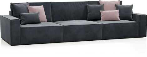 КОРСО XL Диван тканевый прямой, серый D1 furniture арт.AAA41701004