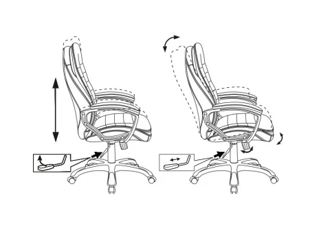 Кресло руководителя Бюрократ T-9950LT черный эко.кожа крестовина пластик