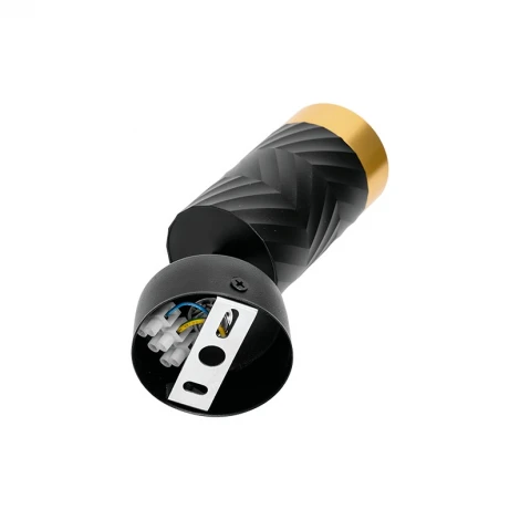 Спот Wolta WSL-GU10/S09BG под лампу GU10 Черный / Золотой LINEA