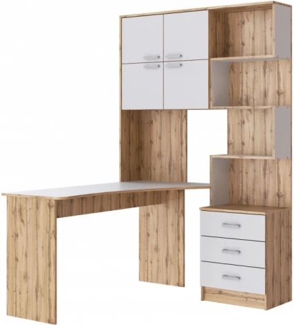 Компьютерный стол Ганор Woodville (ЛДСП/Белый) арт.602811