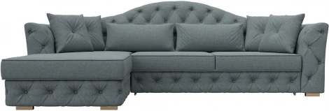 Диван угловой Артис левый угол (Серый/Рогожка) Лига Диванов арт.122771L