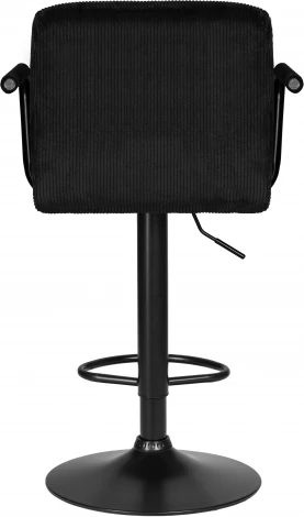 Стул барный DOBRIN KRUGER ARM BLACK (черный вельвет (LAR-E2041-52))