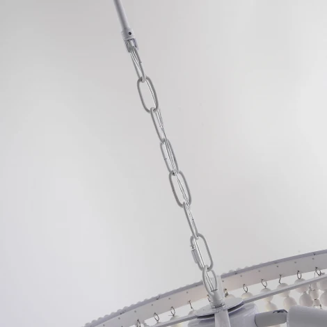 Подвесная люстра Rh Anselme White Wood Weathered Chandelier ImperiumLoft 40.2087-0 (220V, на цепи)