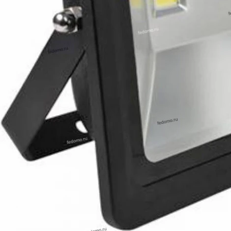 Прожектор уличный светодиодный Horoz, 1 плафон, черный с никелем и прозрачным