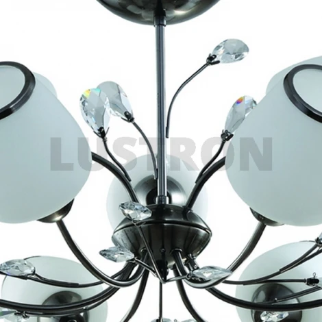 Потолочная люстра IDLamp 834 834/9PF-Darkchrome