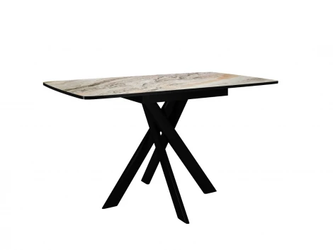 Стол DikLine DKB110, Керамика Venetian Brown Light глянец, опоры черные 00-00081184