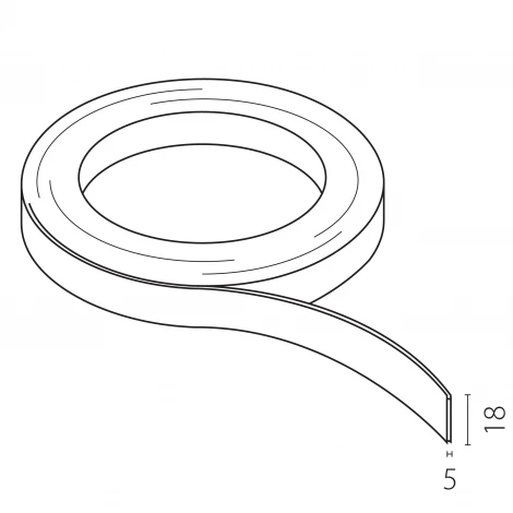 Шинопровод гибкий низковольтный 48V 10m оранжевый Lightstar Due Hermes 510103