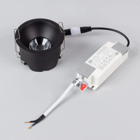 Встраиваемый точечный светильник MS-HARBOR-R82-10W Warm2700 (BK, 36 deg, 230V) (Arlight, IP20 Металл) 054479 (LED)