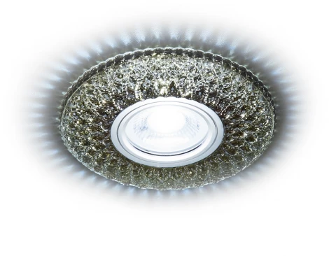 Встраиваемый точечный светильник Ambrella Декоративные Кристалл Лайт S333 BK/CLD (220V)