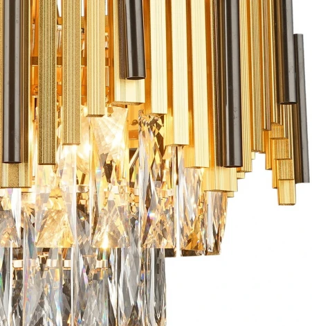 Подвесная люстра Reluce 01987-0.4-05 (220V, хрусталь, на цепи)