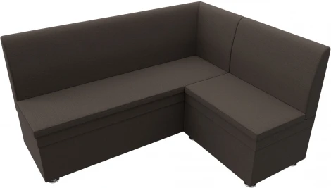 Диван кухонный угловой Уют правый угол (Коричневый/Рогожка) Лига Диванов арт.123897