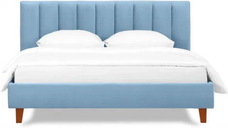 Кровать Queen II Sofia L 1600 ОГОГО (арт.577495), (Ткань/Голубой)