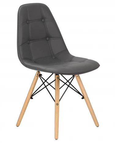 Стул обеденный BENNET (ножки светлый бук, серый)