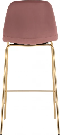 Стул барный Валенсия SN велюр пыльно-розовый золотые ножки 2 шт Stool Group (арт.УТ000038303)