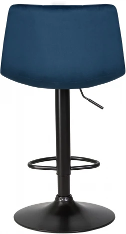 Стул барный DOBRIN TAILOR BLACK (синий велюр (MJ9-117)) 5017_BlackBase-LM BLACK, цвет сиденья синий (MJ9-117), основания черный