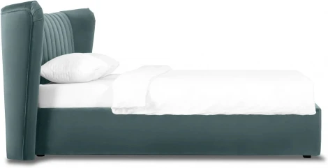 Кровать Queen Agata Lux ОГОГО (арт.343905), (Ткань/Бирюзовый)