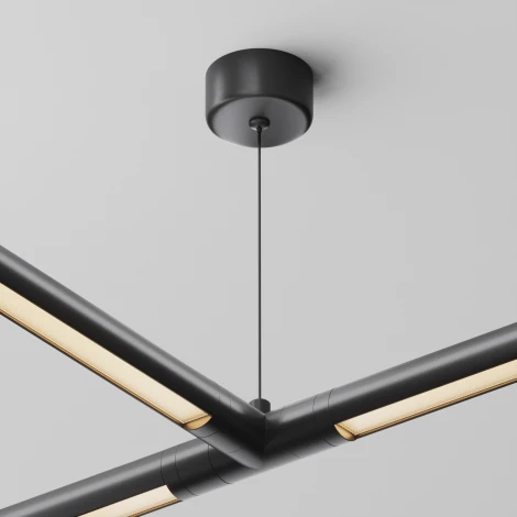 Тросовый подвес 1000мм с потолочной чашей для системы Shelf Maytoni Accessories for system Shelf CA029SW-L1000-B