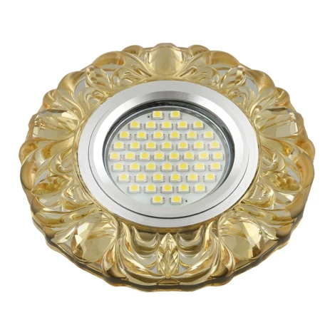 Встраиваемый точечный светильник Fametto Luciole DLS-L136 GU5.3 GLASSY/YELLOW (220V, круглые)