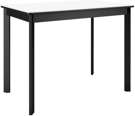 Стол DikLine LK90 Керамика Mono white (белый матовый) /подстолье черное/опоры черные арт.00-00075472