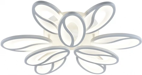 Люстра потолочная светодиодная Grain 10222/9 LED*139W White (ночной режим, 220V, пульт управления)