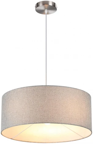 Подвесной светильник Lumion Nikki 8251/3 никель/серый, металл/текстиль Е27 3*60W 220V (на проводе, круглые)