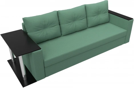 Диван прямой Атланта Лайт со столом слева Лига Диванов (Рогожка) арт.126160L