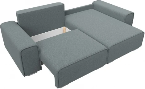 Диван угловой Лига-029 правый угол (Серый/Рогожка) Лига Диванов арт.121932