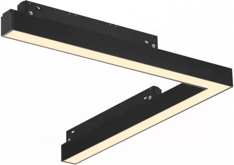 Трековый магнитный светильник угловой 48V iLedex Vision48/22 SMART 4822-013-L320-16W-110DG-BK (Умный дом, Алиса)