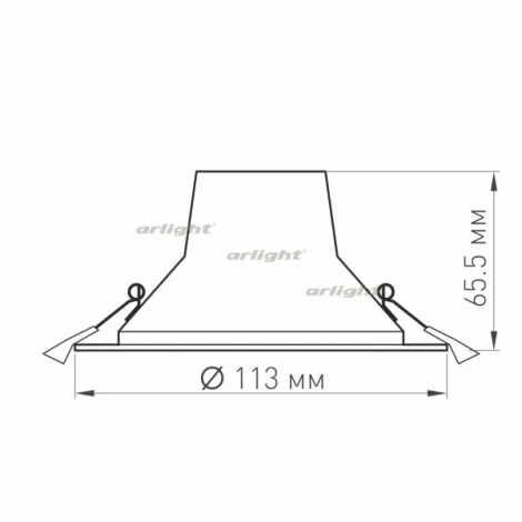 Встраиваемый точечный светильник Arlight LEGEND 027315 (LED, 220V, круглые)