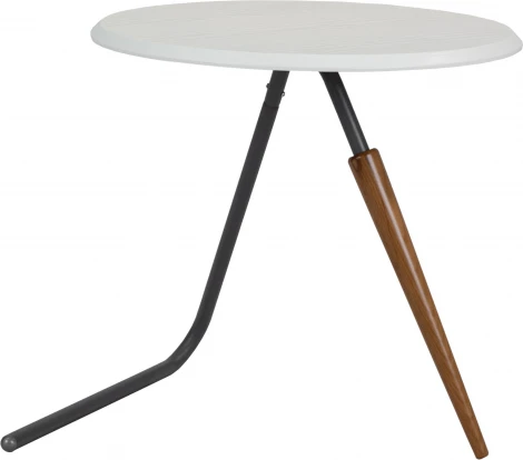 Стол журнальный Дуэт 7Н белый/серый бетон/бук Mebelik арт.009212