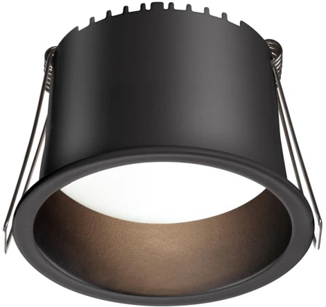 Светильник встраиваемый светодиодный Novotech Tran 359235 SPOT черный IP20 LED 9W 220V 540Лм 3000К (круглые)