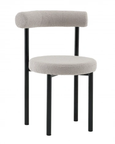 Стул обеденный Флорео букле светло-серый Stool Group арт.УТ000041336